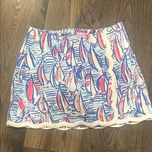 Colorful Abstract Print Skirt
